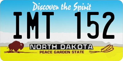 ND license plate IMT152