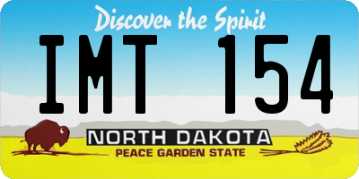 ND license plate IMT154