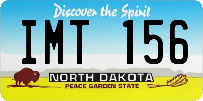ND license plate IMT156