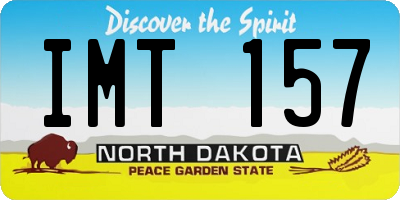 ND license plate IMT157