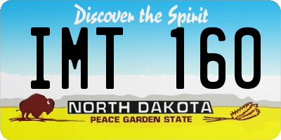 ND license plate IMT160