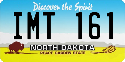 ND license plate IMT161