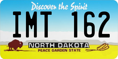 ND license plate IMT162