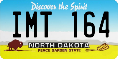 ND license plate IMT164