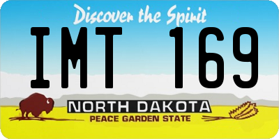 ND license plate IMT169