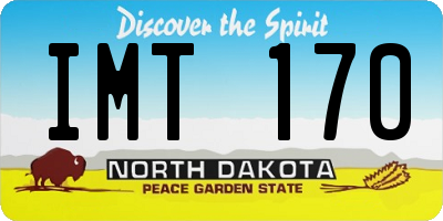 ND license plate IMT170
