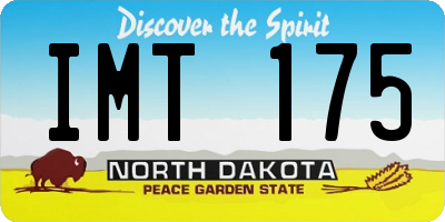 ND license plate IMT175