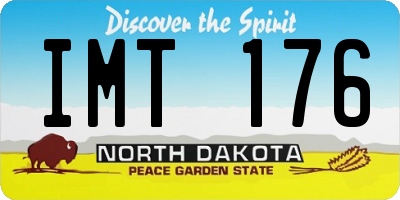 ND license plate IMT176