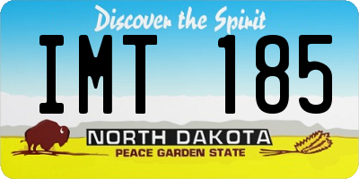 ND license plate IMT185