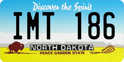 ND license plate IMT186