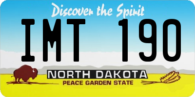ND license plate IMT190