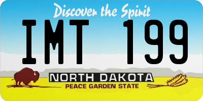 ND license plate IMT199