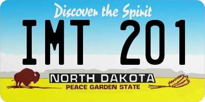 ND license plate IMT201