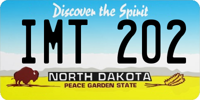 ND license plate IMT202