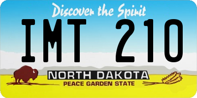 ND license plate IMT210