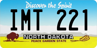 ND license plate IMT221