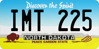ND license plate IMT225