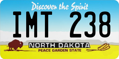 ND license plate IMT238