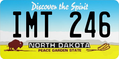 ND license plate IMT246