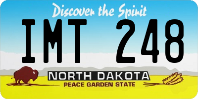 ND license plate IMT248