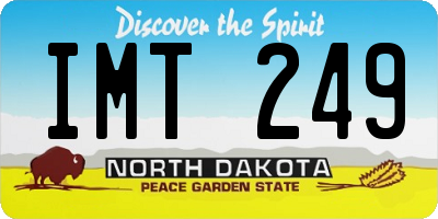 ND license plate IMT249