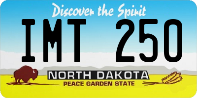 ND license plate IMT250