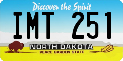 ND license plate IMT251