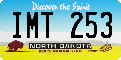 ND license plate IMT253