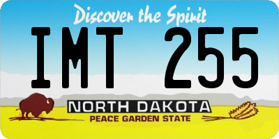 ND license plate IMT255