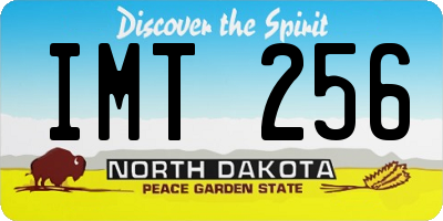 ND license plate IMT256