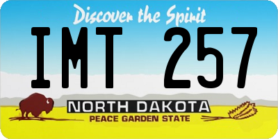 ND license plate IMT257