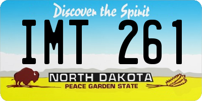 ND license plate IMT261