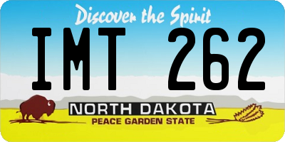 ND license plate IMT262