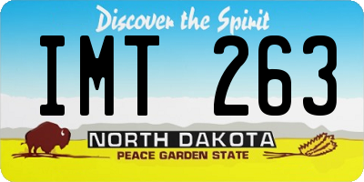 ND license plate IMT263