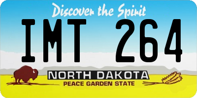 ND license plate IMT264