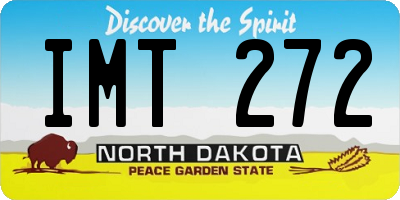 ND license plate IMT272