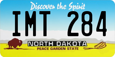 ND license plate IMT284
