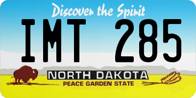 ND license plate IMT285