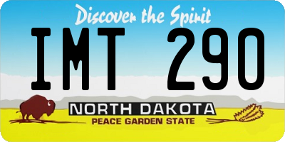 ND license plate IMT290