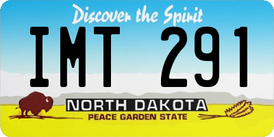 ND license plate IMT291