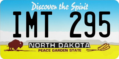 ND license plate IMT295