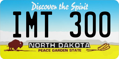 ND license plate IMT300