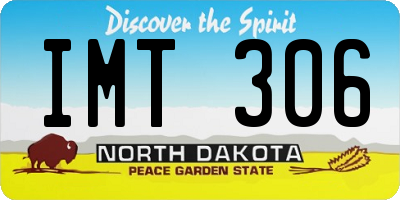 ND license plate IMT306