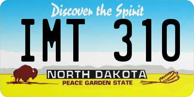 ND license plate IMT310