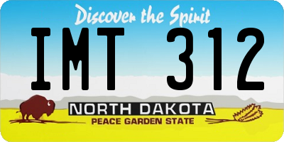 ND license plate IMT312