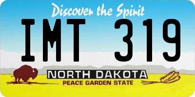 ND license plate IMT319