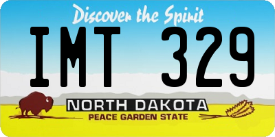 ND license plate IMT329