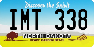 ND license plate IMT338
