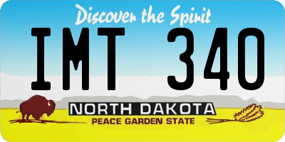 ND license plate IMT340