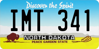 ND license plate IMT341